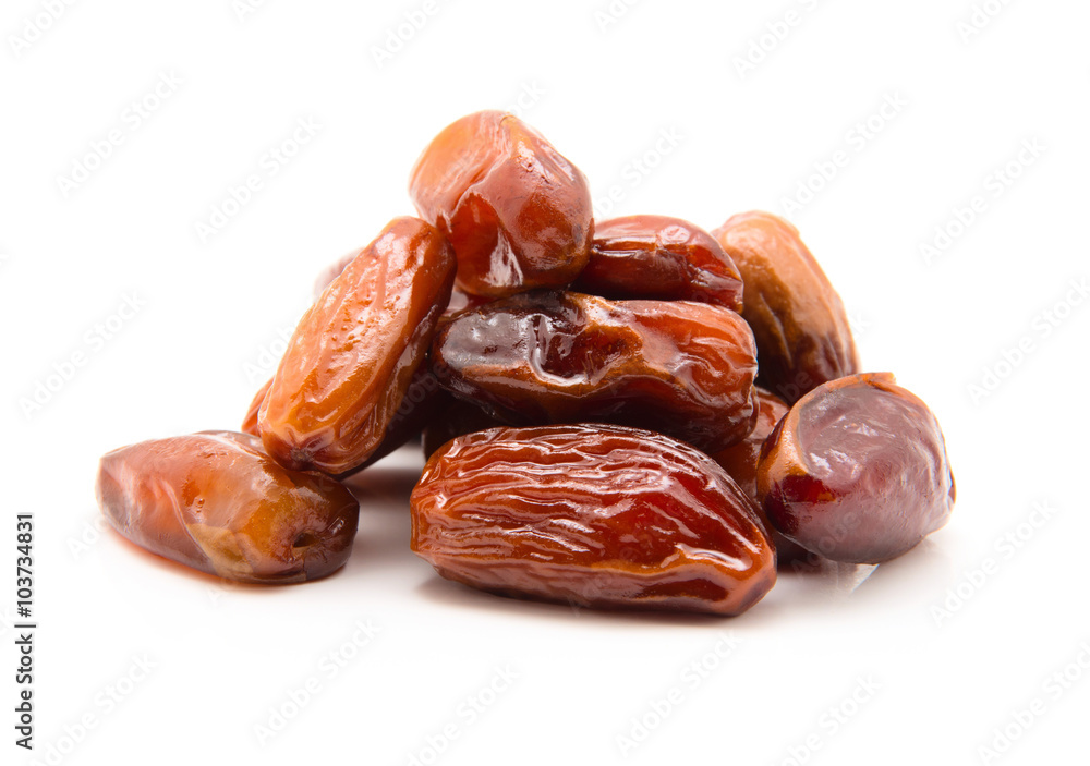 Dates isolated on white background Dates isolated on white background