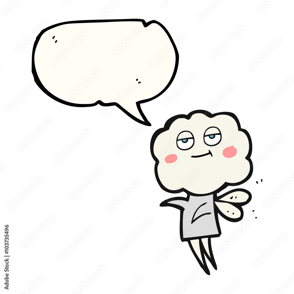 speech bubble cartoon cute cloud head imp speech bubble cartoon cute cloud head imp