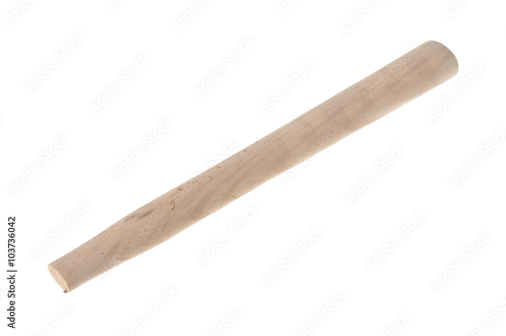 wooden handle isolated on white wooden handle isolated on white