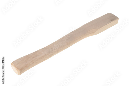 wooden handle isolated on white