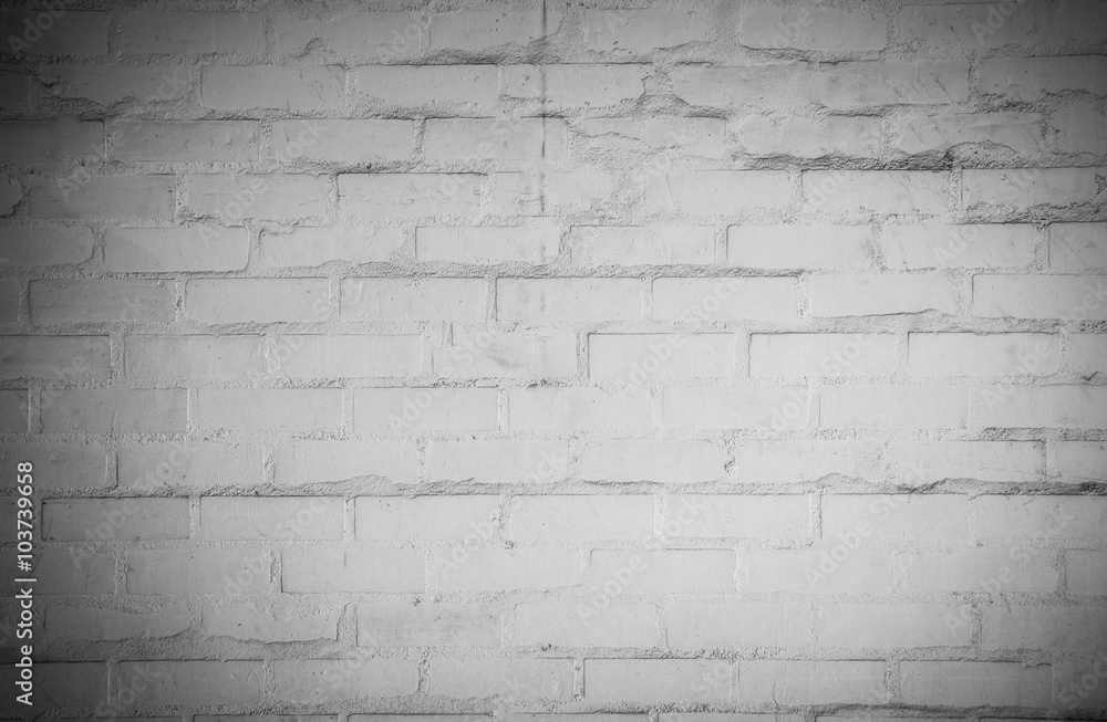 Fototapeta premium Mur z cegły biały grunge
