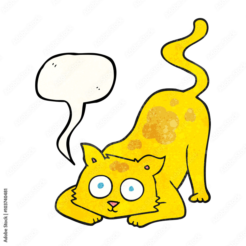 speech bubble textured cartoon cat speech bubble textured cartoon cat