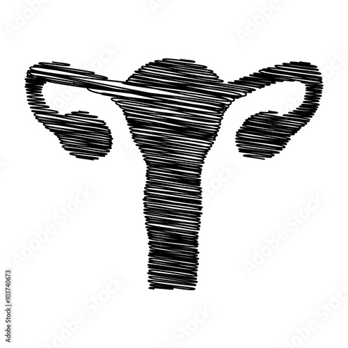 Black icon with scribble effect