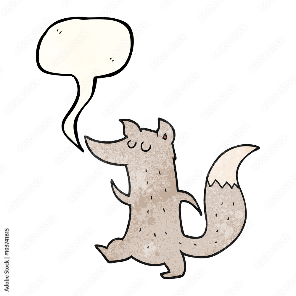 speech bubble textured cartoon cute wolf speech bubble textured cartoon cute wolf