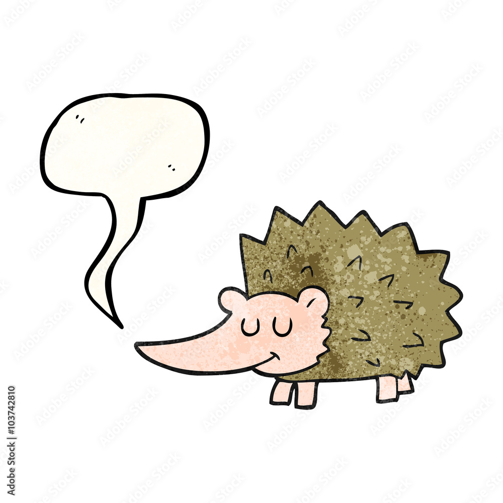 speech bubble textured cartoon hedgehog speech bubble textured cartoon hedgehog