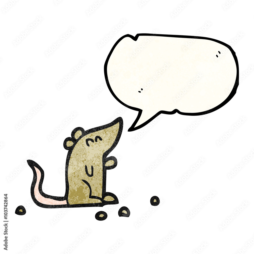 speech bubble textured cartoon mouse speech bubble textured cartoon mouse