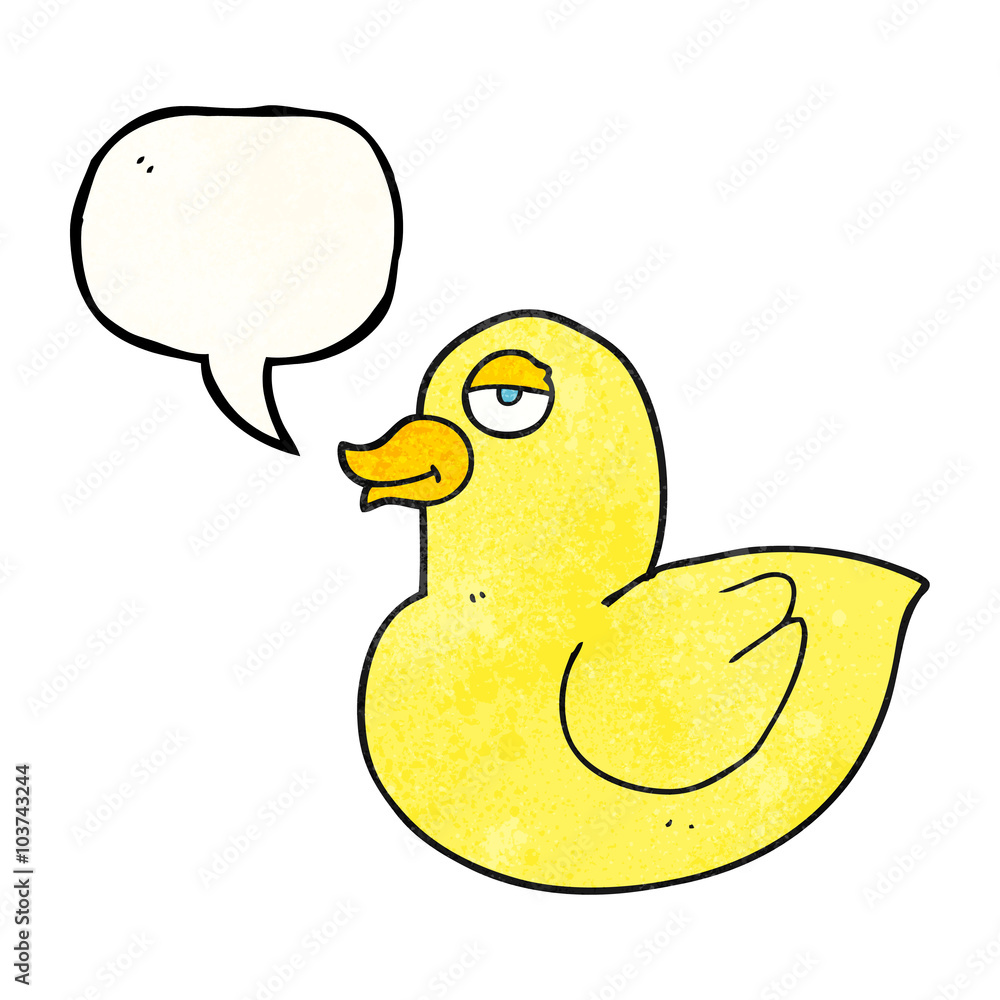 speech bubble textured cartoon duck speech bubble textured cartoon duck