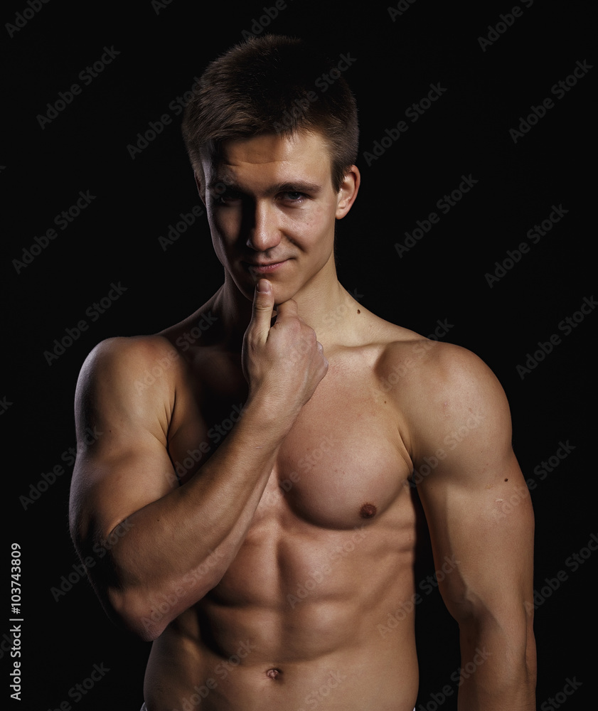 Fototapeta premium Sexy bodybuilding man