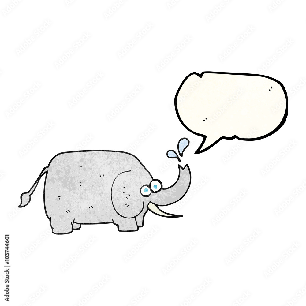 speech bubble textured cartoon elephant speech bubble textured cartoon elephant