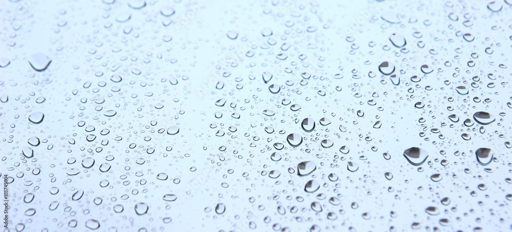 Rain drops on window