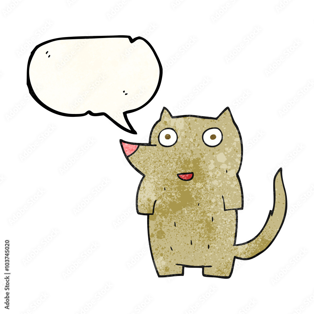 speech bubble textured cartoon dog speech bubble textured cartoon dog