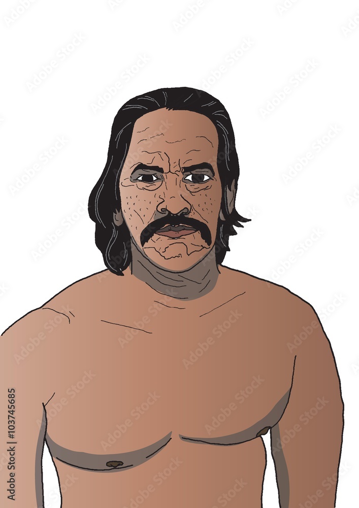 Fototapeta premium Hombre con torso desnudo