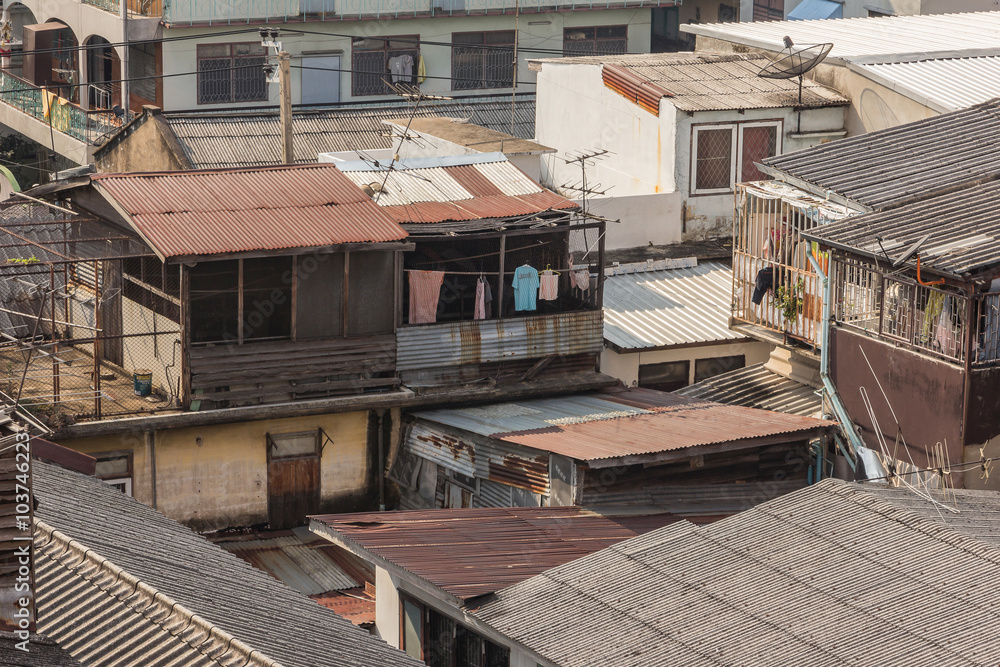 The nice view of main city are density by residence and building The nice view of main city are density by residence and building