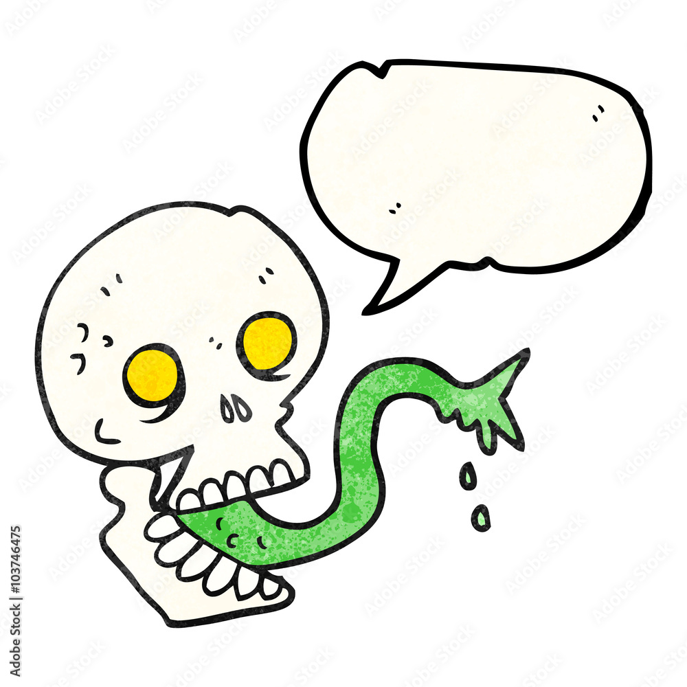 speech bubble textured cartoon spooky halloween skull speech bubble textured cartoon spooky halloween skull
