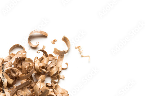 Bild auf Leinwand Wood shavings