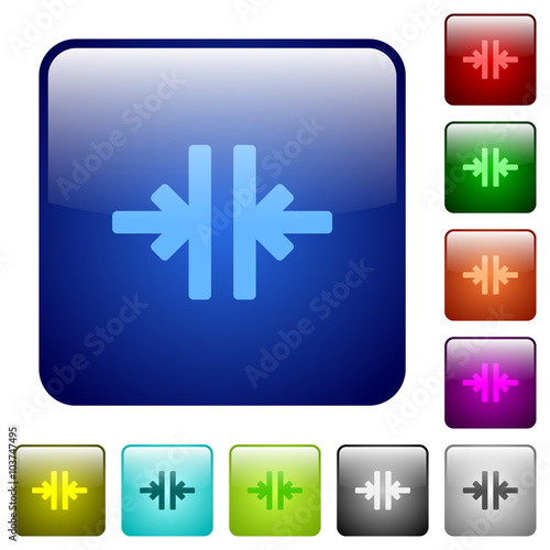 Color vertical merge square buttons