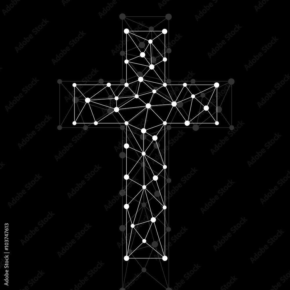 Abstract cross. Christian Symbol Abstract cross. Christian Symbol