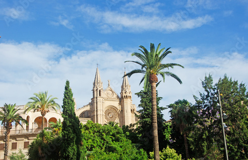 Mallorca, Isole Baleari, Spagna: la cattedrale La Seu di Palma, chiesa di Santa Maria, giugno 11, 2012