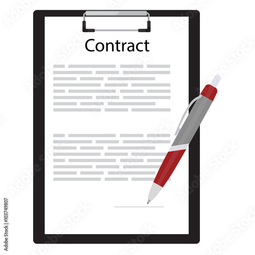 Business contract concept