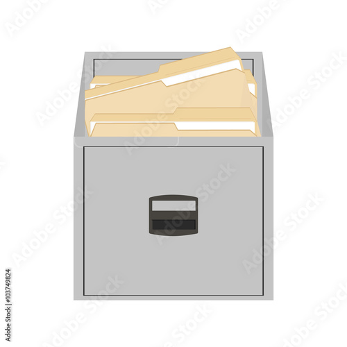 Opened card catalog