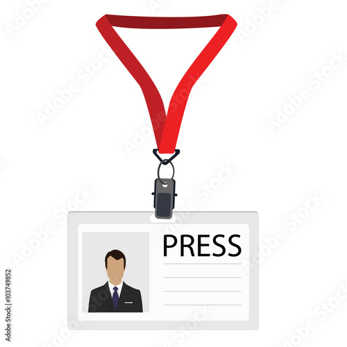 Badge for press