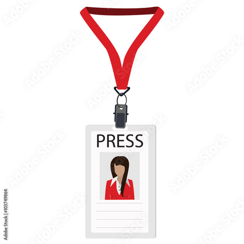 Badge for press