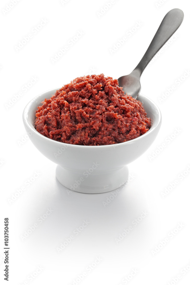 bagoong alamang, philippine fermented condiment made of krill bagoong alamang, philippine fermented condiment made of krill