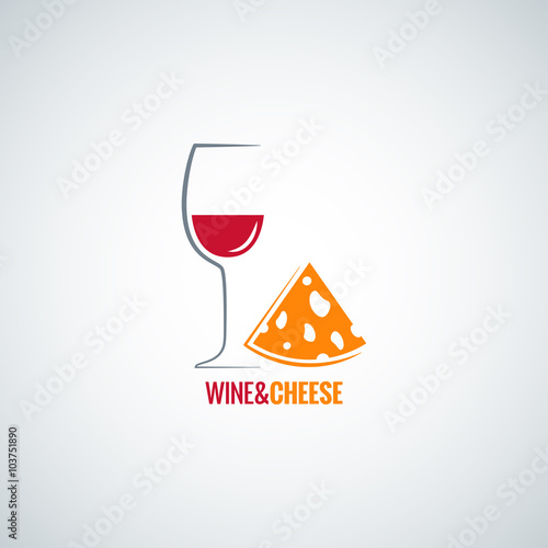 wine and cheese design vector background