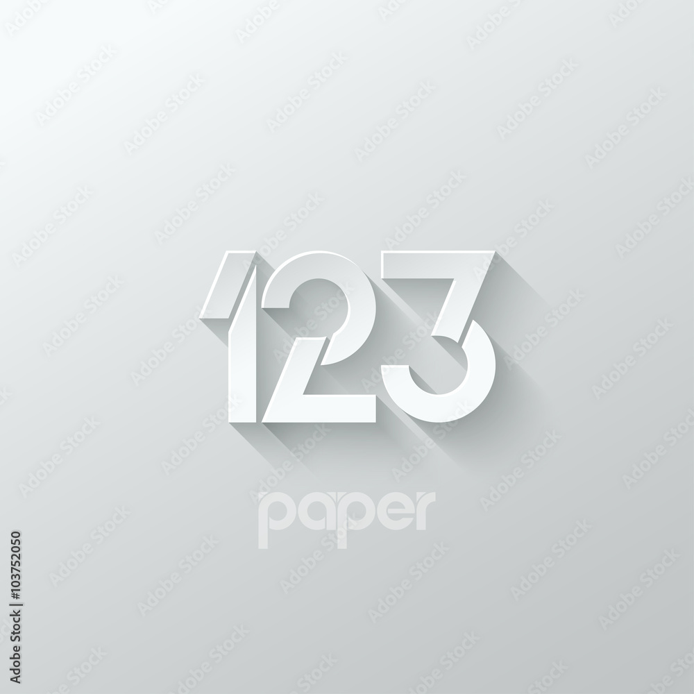 number one 1 two 2 three 3 logo paper set number one 1 two 2 three 3 logo paper set