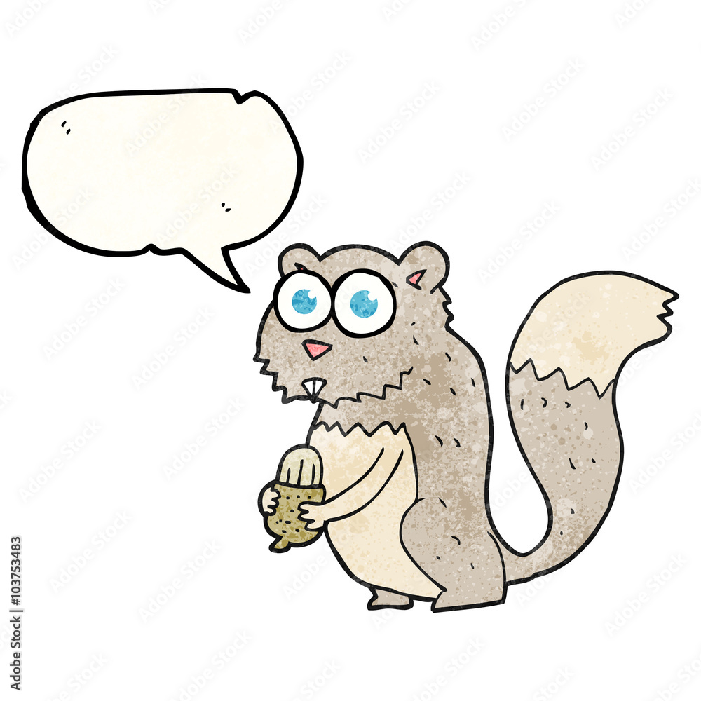 texture speech bubble cartoon angry squirrel with nut texture speech bubble cartoon angry squirrel with nut