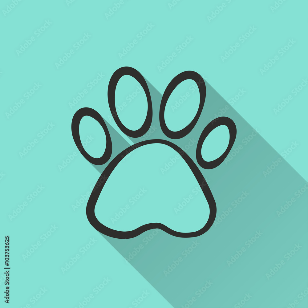 Paw - vector icon. Paw - vector icon.