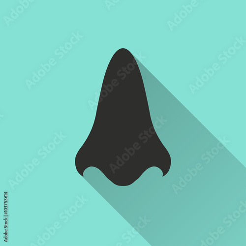 Nose  - vector icon.