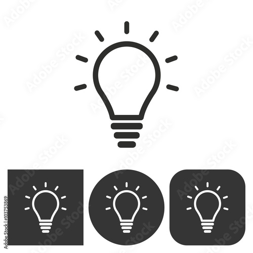 Lamp - vector icon.