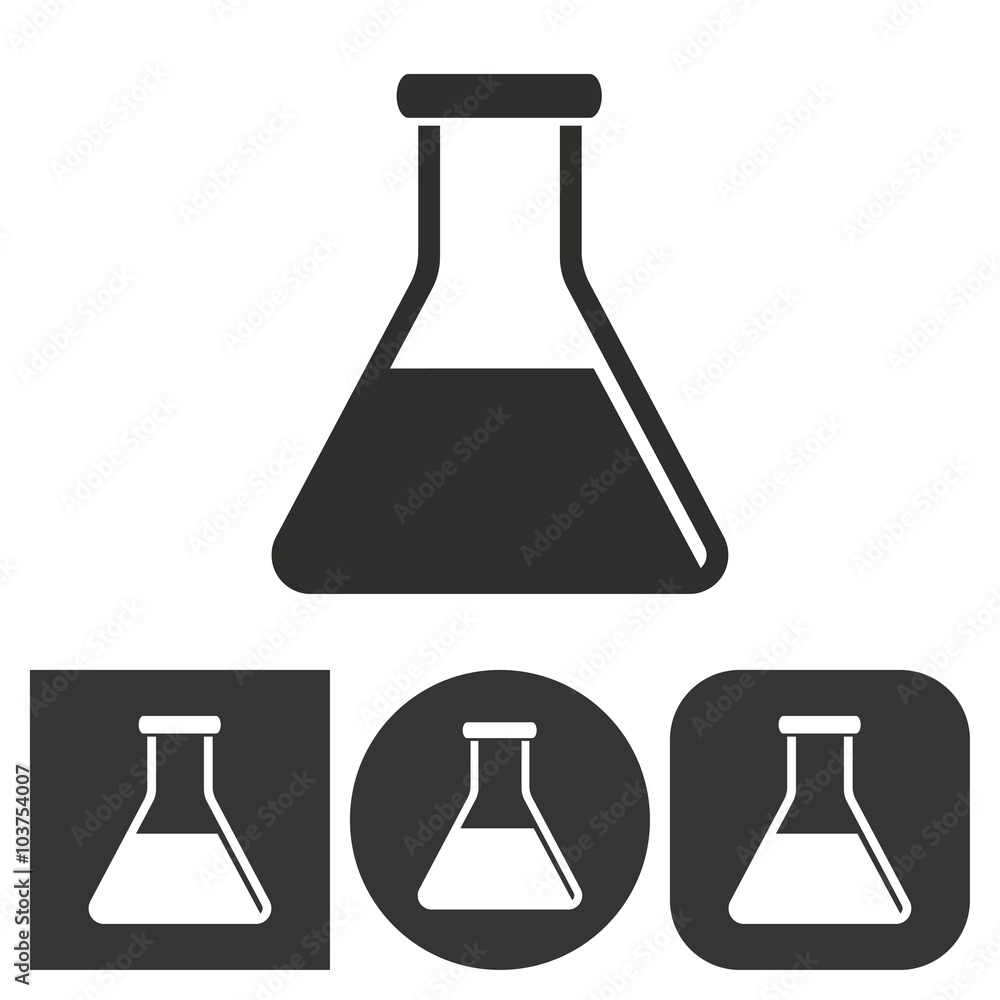 Flask - vector icon. Flask - vector icon.