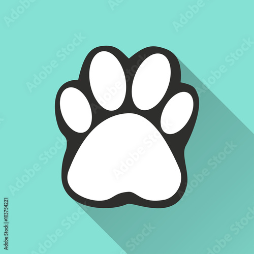 Paw - vector icon.