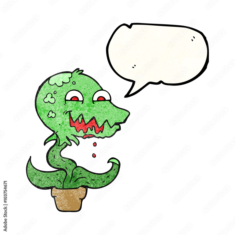texture speech bubble cartoon monster plant texture speech bubble cartoon monster plant