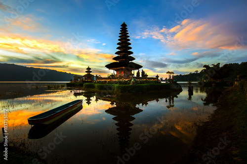 Pura Ulun Danu Bratan Water Temple in Indonesia.