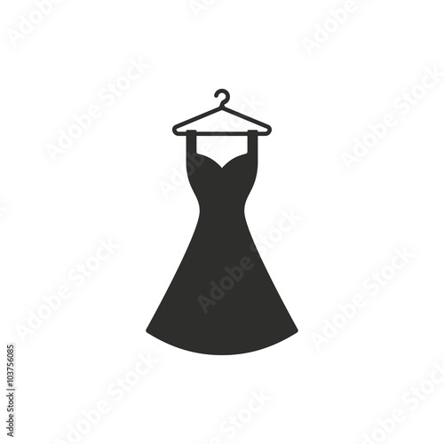 Fotobehang Dress - vector icon.