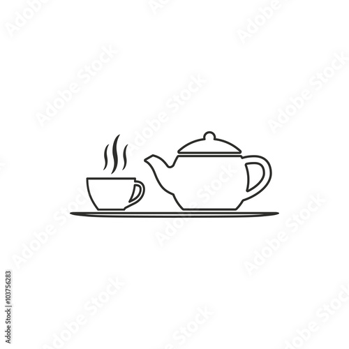 Tea - vector icon.