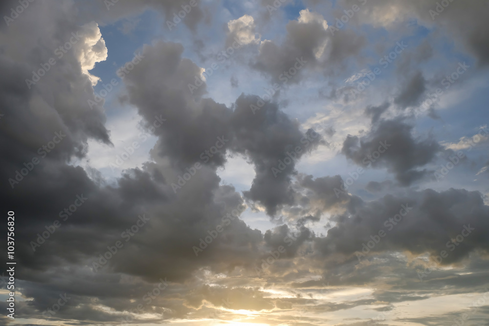 cloud on sunset dramatic sky, image climate weather background cloud on sunset dramatic sky, image climate weather background
