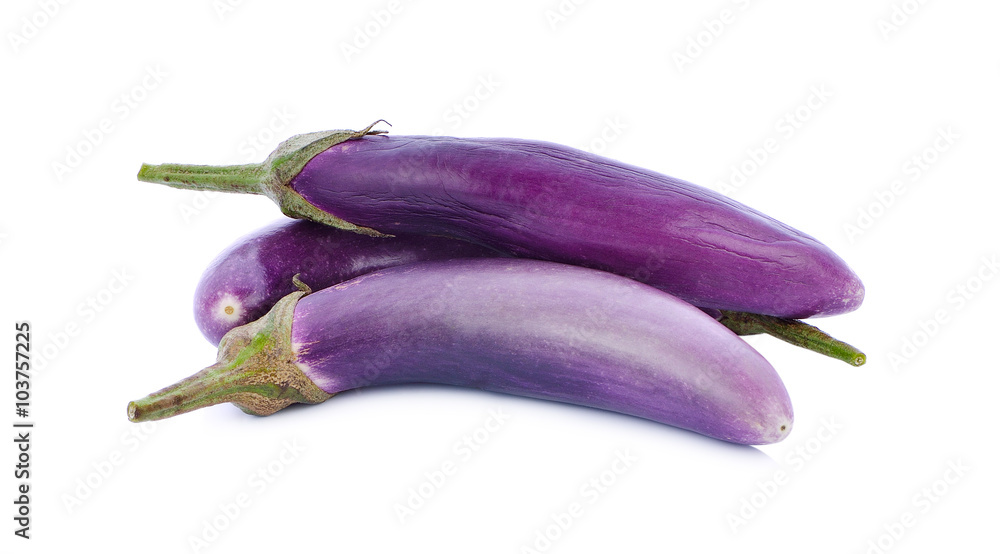 eggplant isolated on a white background eggplant isolated on a white background