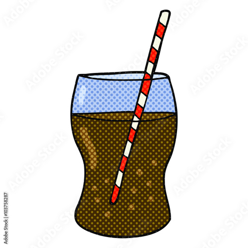 cartoon fizzy drink