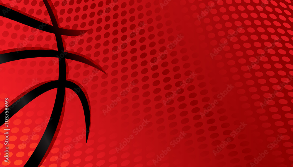 Naklejka premium Basketball vector background