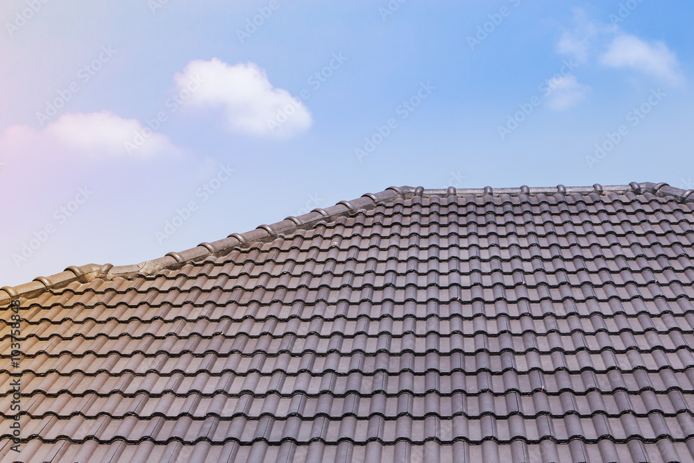 roof tile on residential building roof tile on residential building