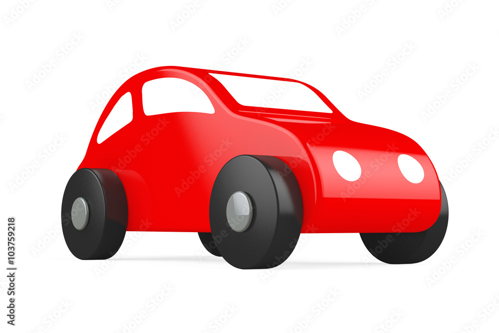 Red Cartoon Toy Car