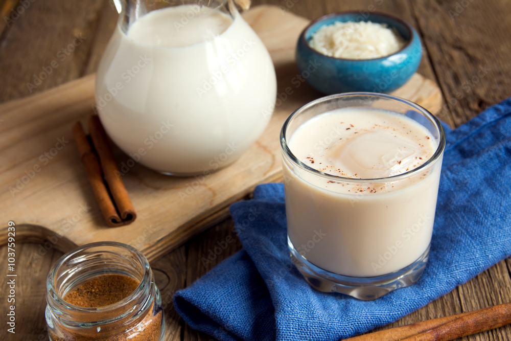 Horchata with cinnamon Horchata with cinnamon