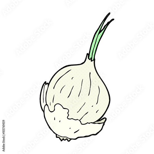 cartoon garlic