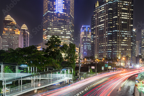 Traffic in Jakarta, Indonesia capital city