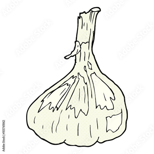 cartoon garlic