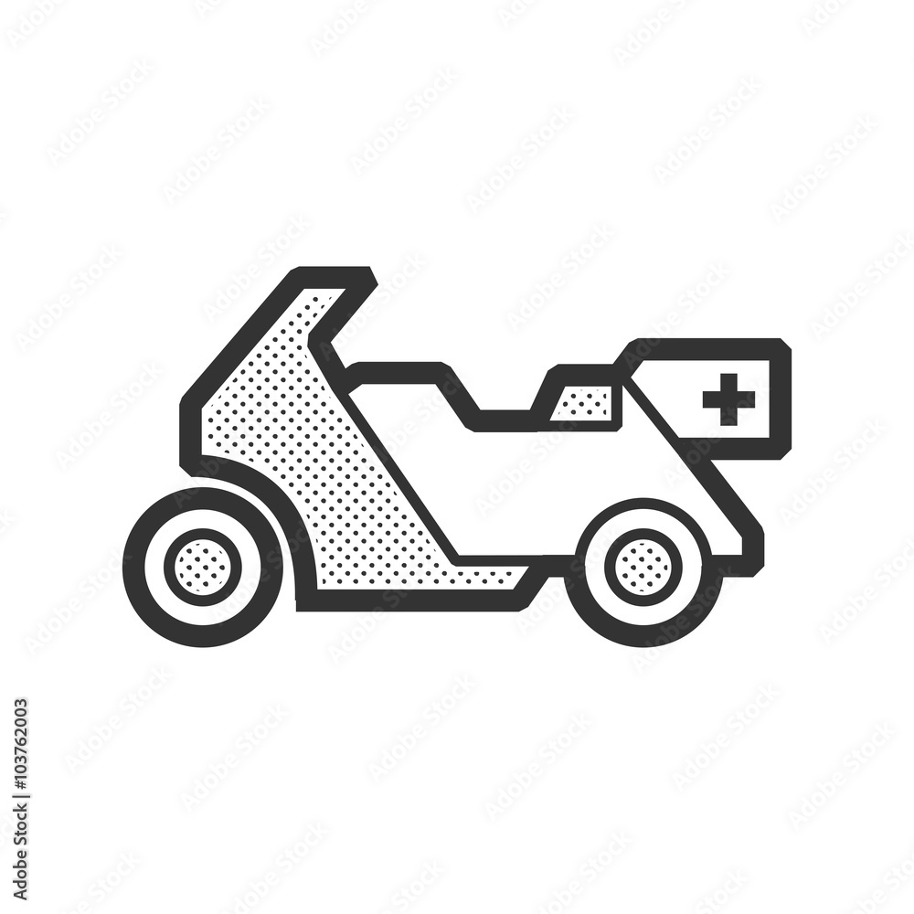Fototapeta premium motorcycle ambulance design